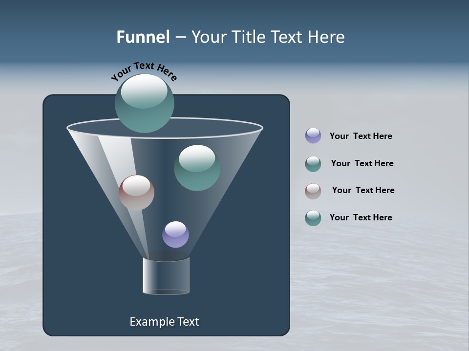A Tornado Is Coming Out Of The Ocean PowerPoint Template