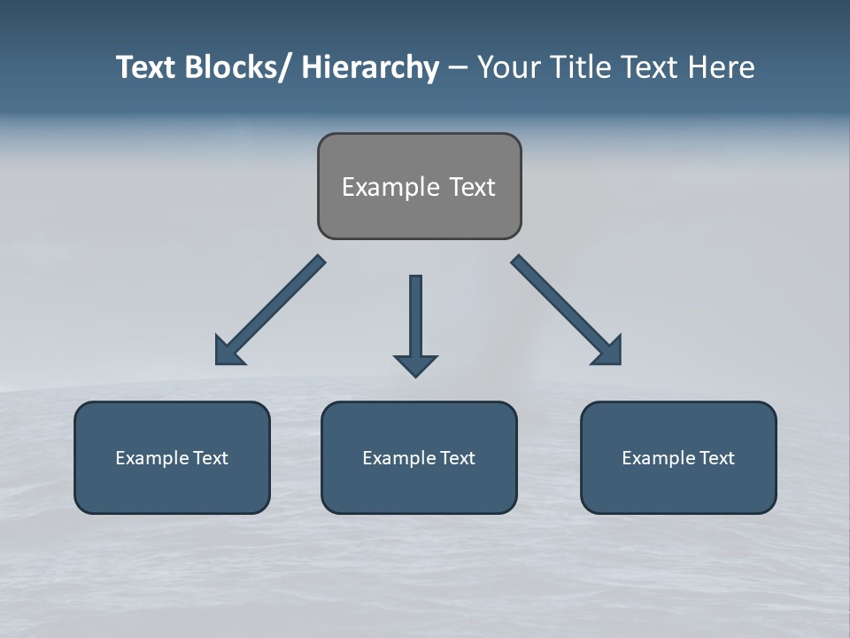 A Tornado Is Coming Out Of The Ocean PowerPoint Template