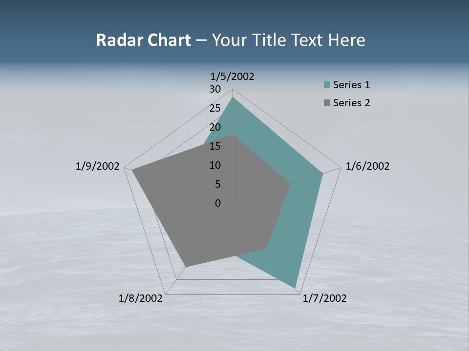 A Tornado Is Coming Out Of The Ocean PowerPoint Template