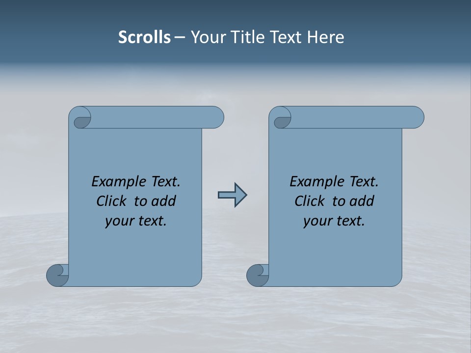 A Tornado Is Coming Out Of The Ocean PowerPoint Template