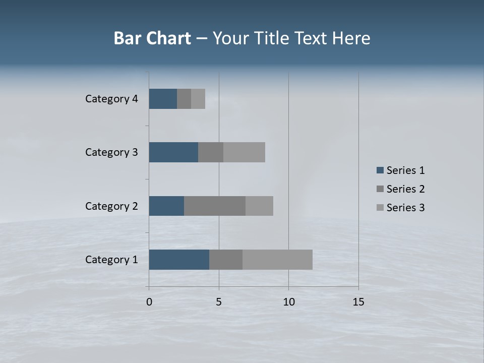A Tornado Is Coming Out Of The Ocean PowerPoint Template