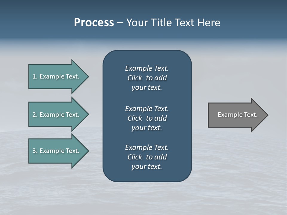 A Tornado Is Coming Out Of The Ocean PowerPoint Template