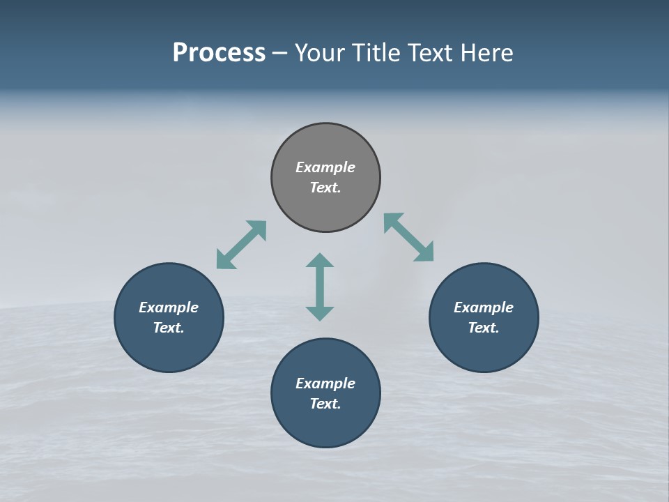A Tornado Is Coming Out Of The Ocean PowerPoint Template