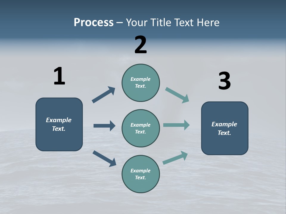 A Tornado Is Coming Out Of The Ocean PowerPoint Template