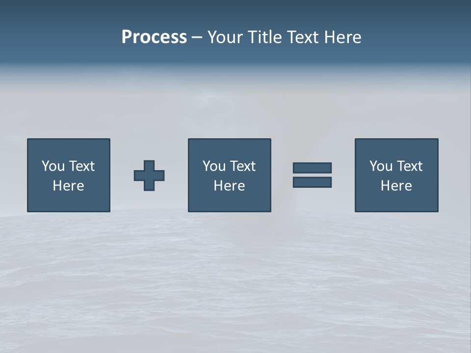 A Tornado Is Coming Out Of The Ocean PowerPoint Template