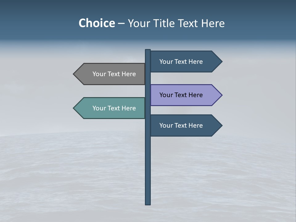 A Tornado Is Coming Out Of The Ocean PowerPoint Template