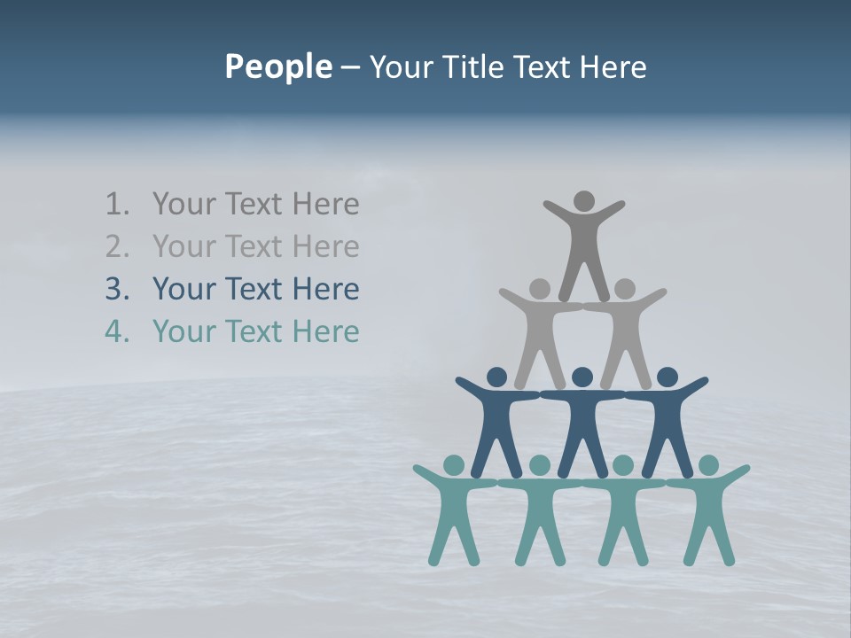 A Tornado Is Coming Out Of The Ocean PowerPoint Template