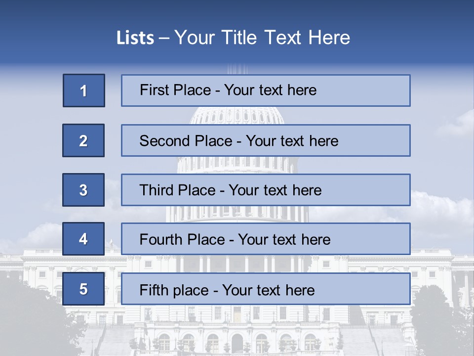 Tourism Congress Congressional PowerPoint Template