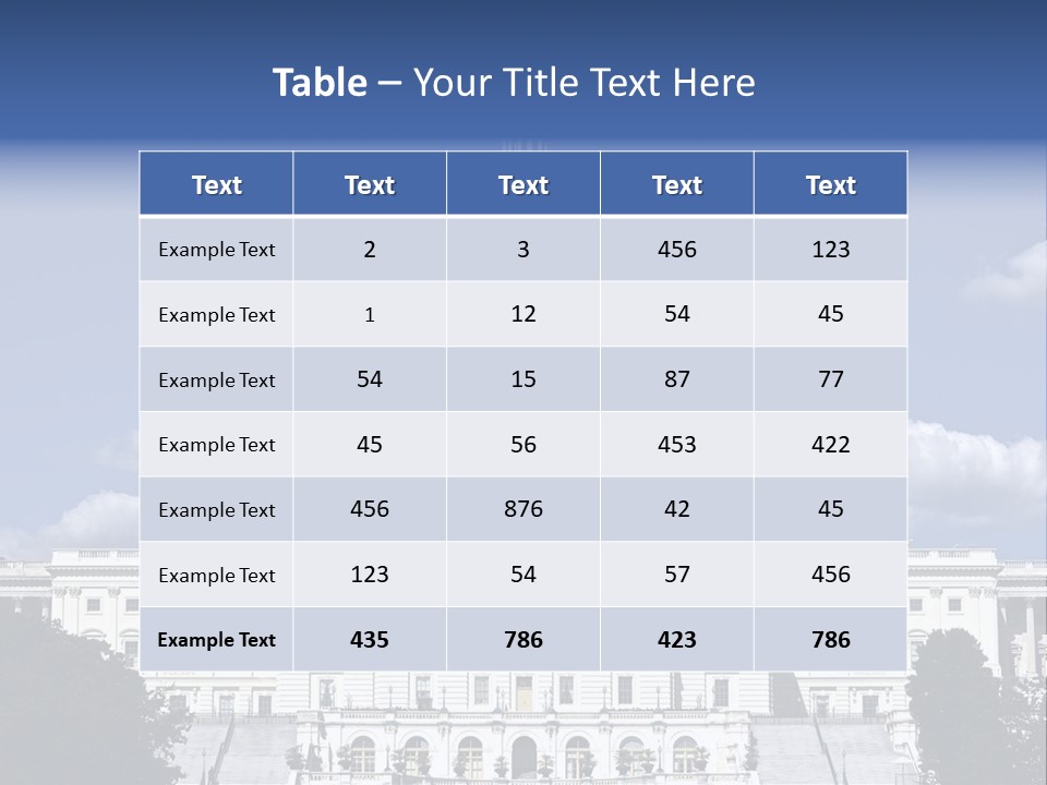 Tourism Congress Congressional PowerPoint Template