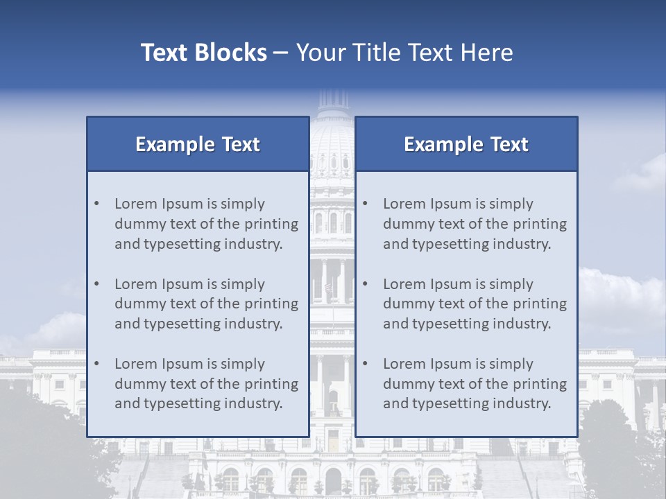 Tourism Congress Congressional PowerPoint Template