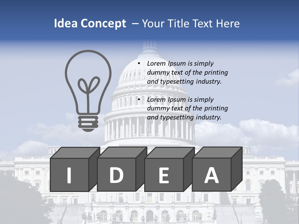 Tourism Congress Congressional PowerPoint Template