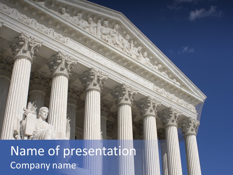 Supreme Court United States Government PowerPoint Template