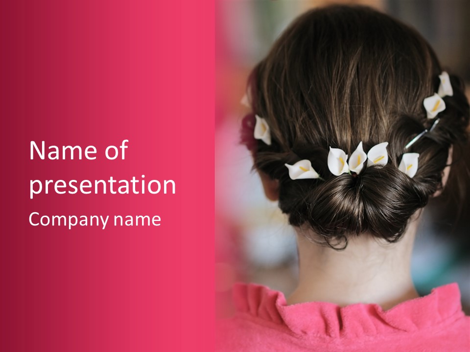 Updo Head Formal PowerPoint Template