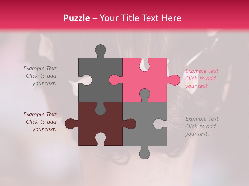 Updo Head Formal PowerPoint Template