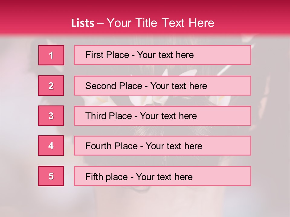 Updo Head Formal PowerPoint Template