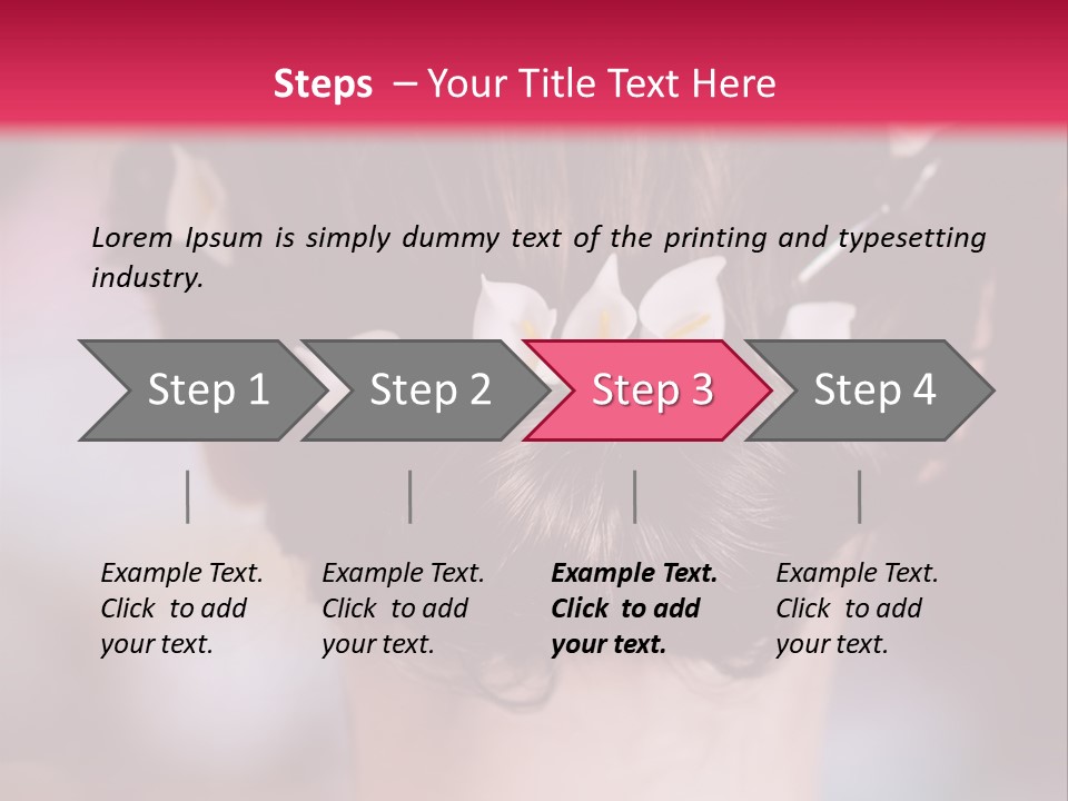 Updo Head Formal PowerPoint Template