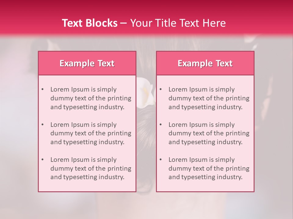 Updo Head Formal PowerPoint Template