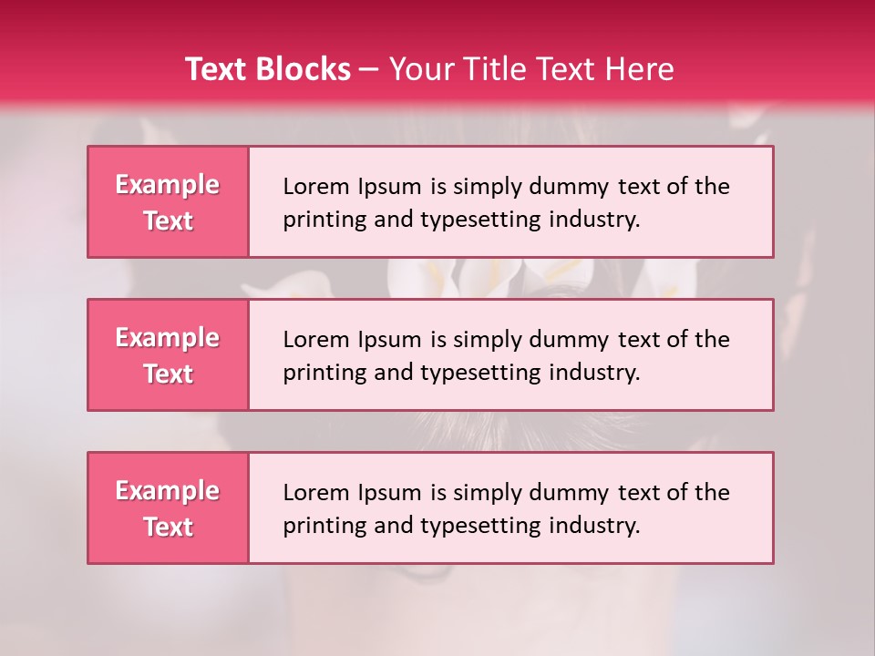 Updo Head Formal PowerPoint Template