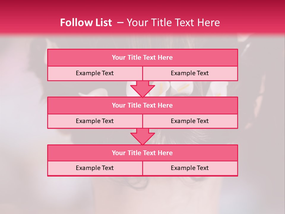 Updo Head Formal PowerPoint Template