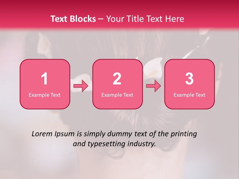 Updo Head Formal PowerPoint Template