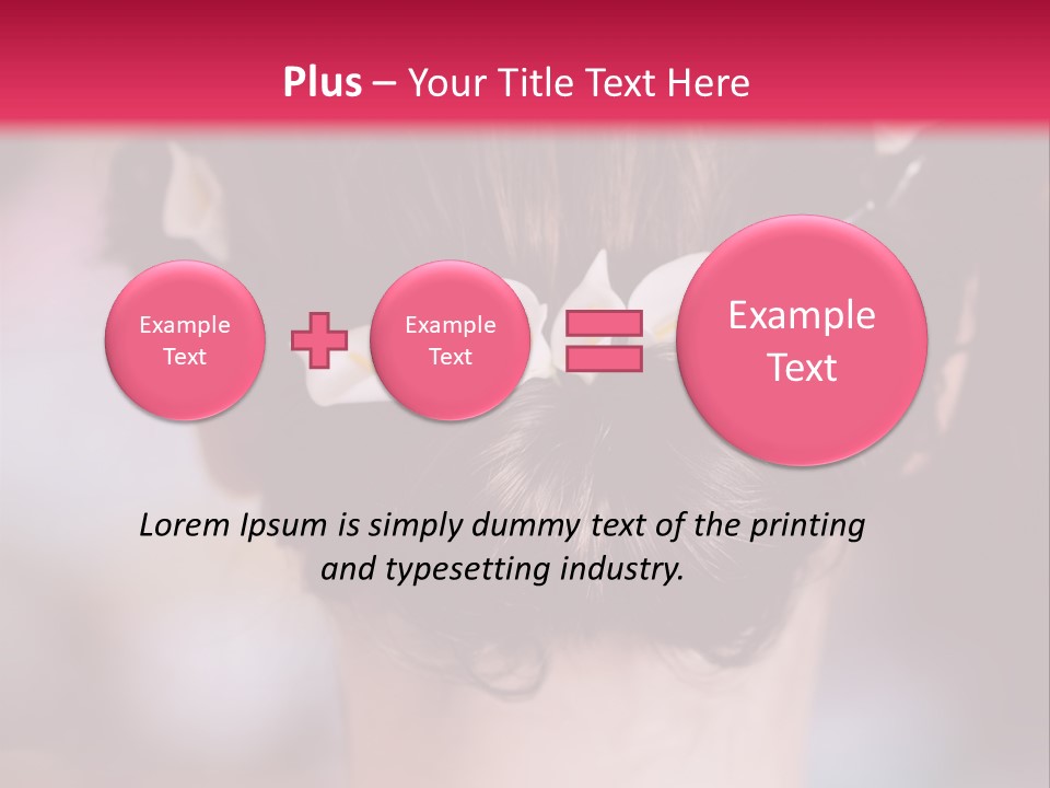 Updo Head Formal PowerPoint Template