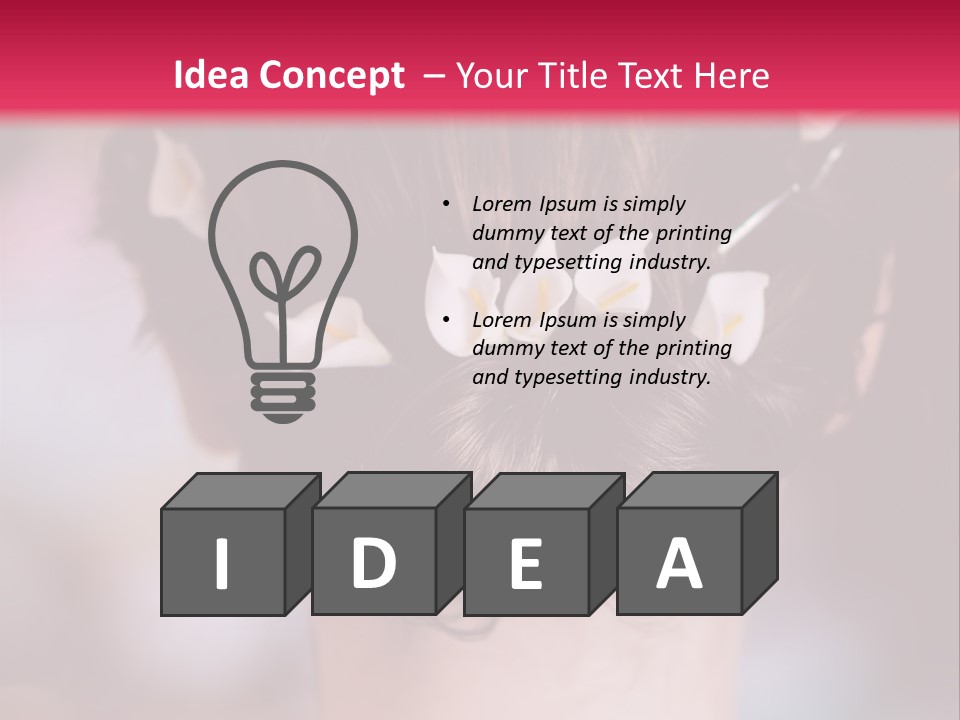 Updo Head Formal PowerPoint Template