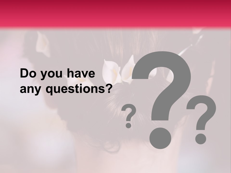 Updo Head Formal PowerPoint Template