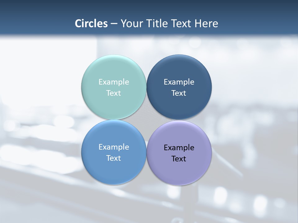 A Microphone On A Table With A Blurry Background PowerPoint Template