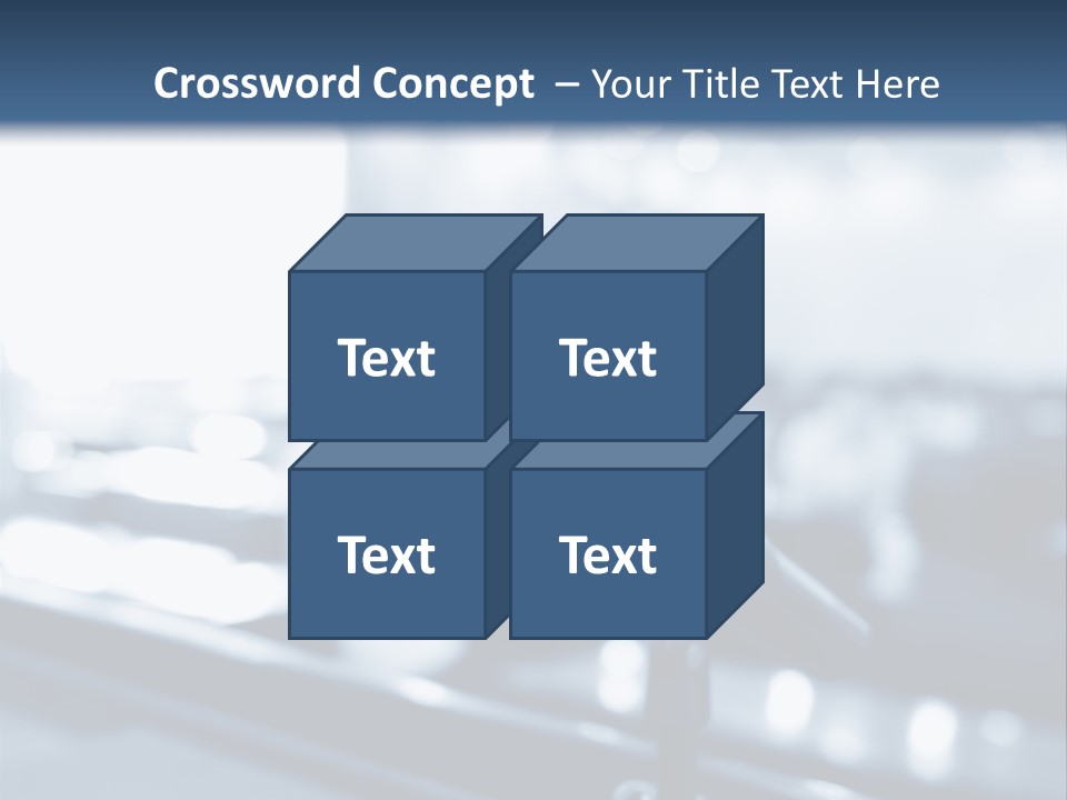 A Microphone On A Table With A Blurry Background PowerPoint Template