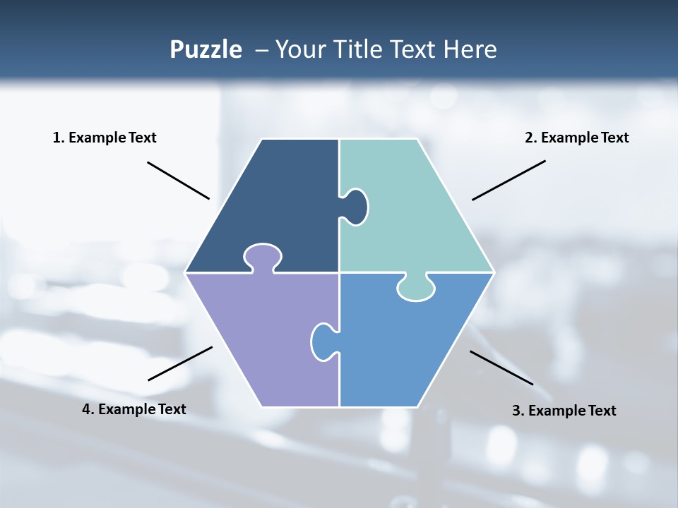 A Microphone On A Table With A Blurry Background PowerPoint Template