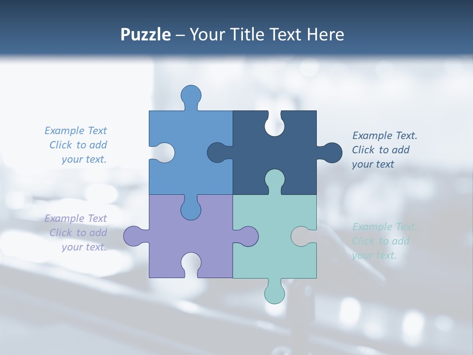 A Microphone On A Table With A Blurry Background PowerPoint Template