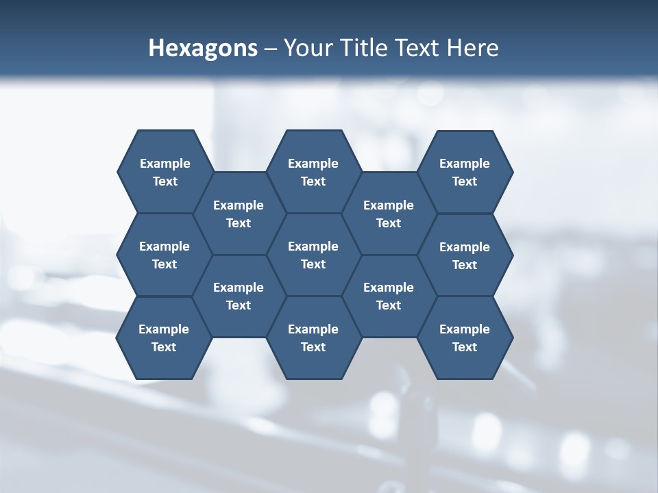 A Microphone On A Table With A Blurry Background PowerPoint Template