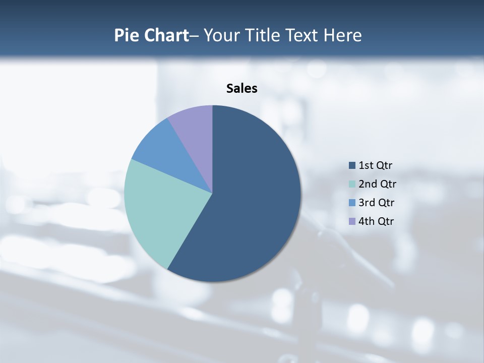 A Microphone On A Table With A Blurry Background PowerPoint Template