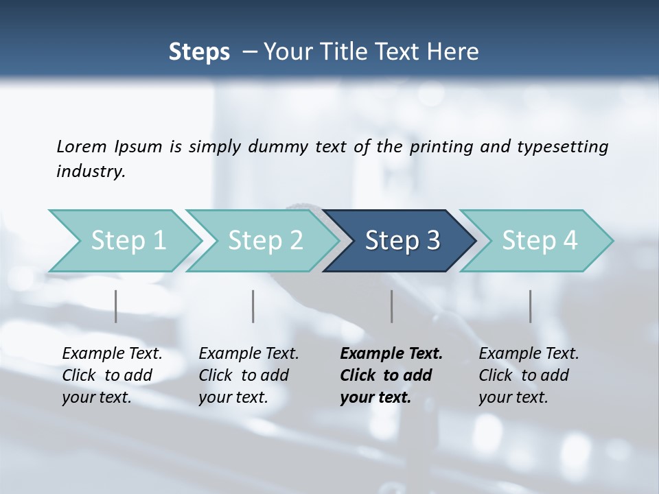 A Microphone On A Table With A Blurry Background PowerPoint Template
