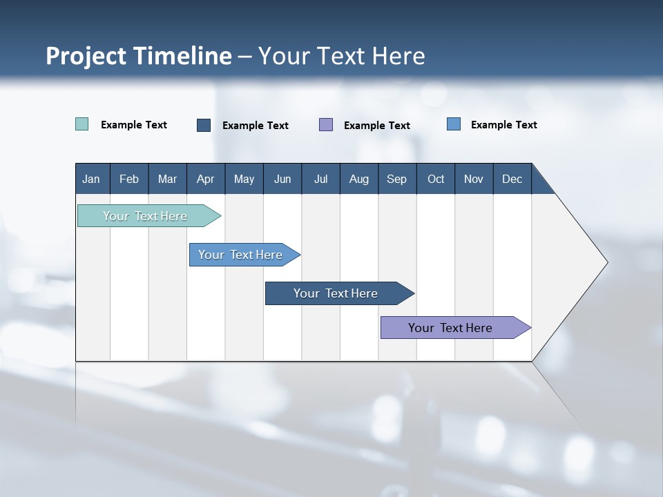 A Microphone On A Table With A Blurry Background PowerPoint Template