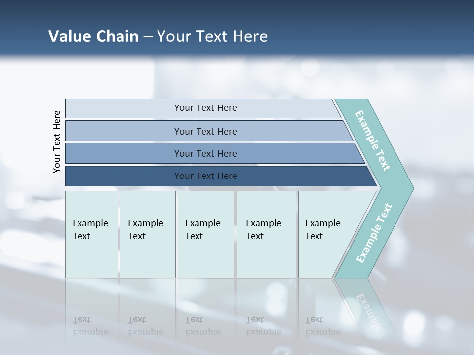 A Microphone On A Table With A Blurry Background PowerPoint Template