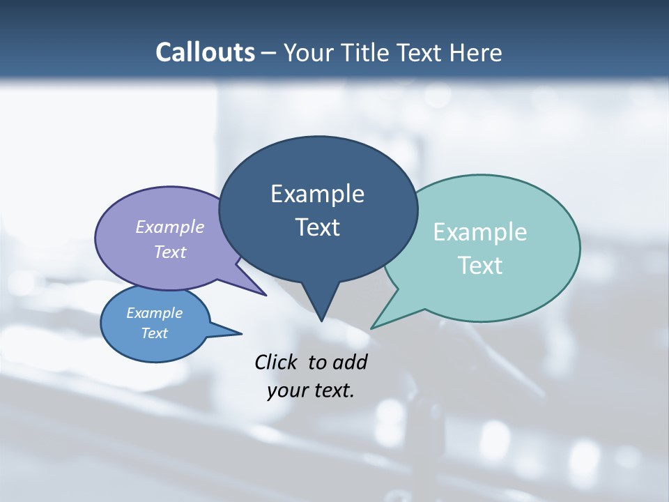 A Microphone On A Table With A Blurry Background PowerPoint Template