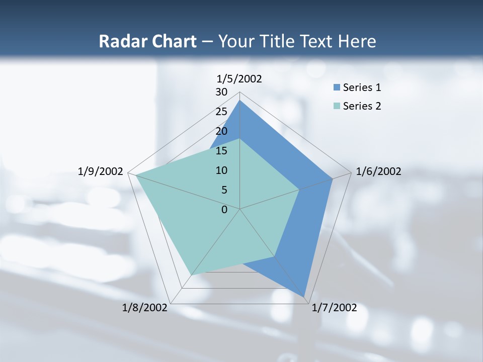 A Microphone On A Table With A Blurry Background PowerPoint Template