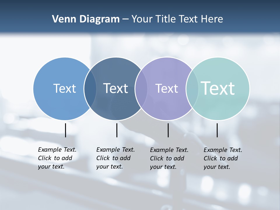 A Microphone On A Table With A Blurry Background PowerPoint Template