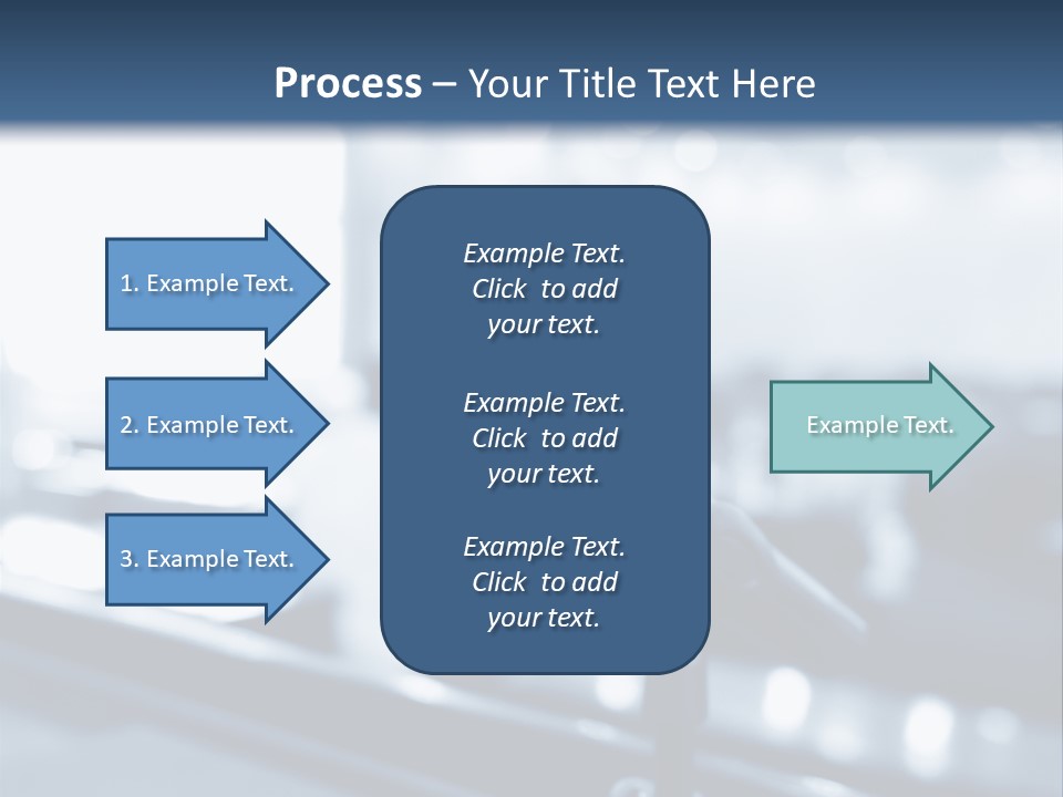 A Microphone On A Table With A Blurry Background PowerPoint Template