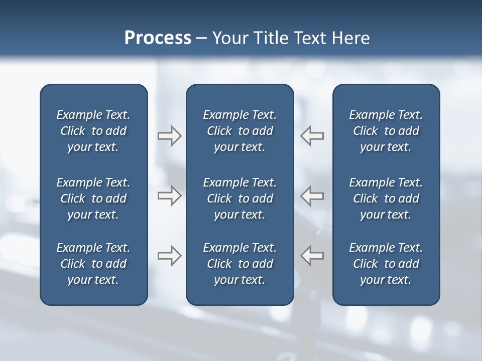 A Microphone On A Table With A Blurry Background PowerPoint Template