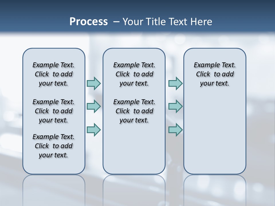 A Microphone On A Table With A Blurry Background PowerPoint Template