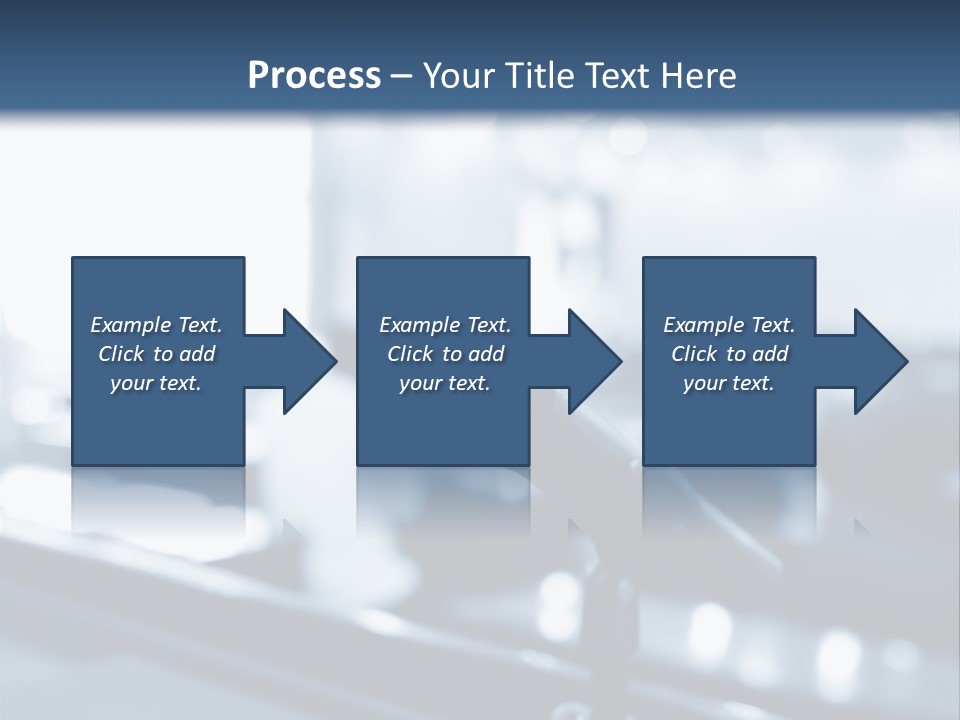 A Microphone On A Table With A Blurry Background PowerPoint Template
