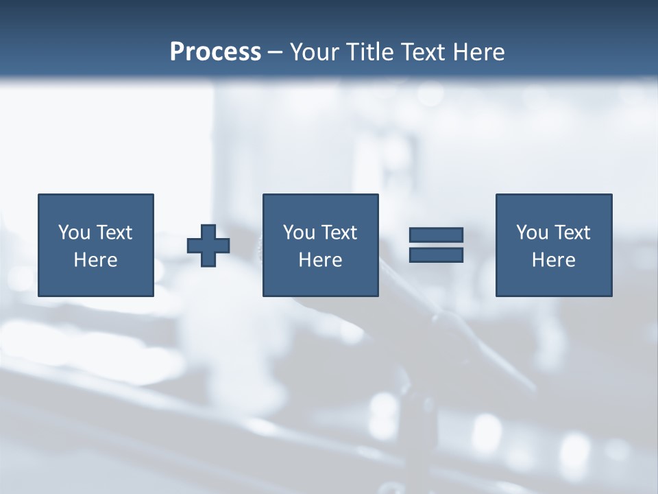 A Microphone On A Table With A Blurry Background PowerPoint Template