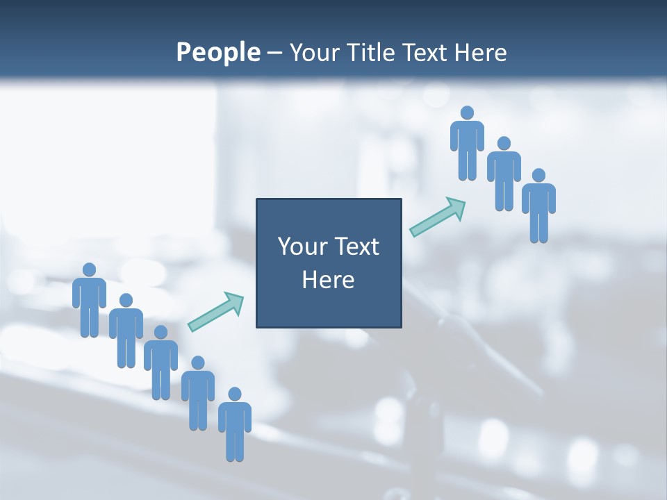 A Microphone On A Table With A Blurry Background PowerPoint Template