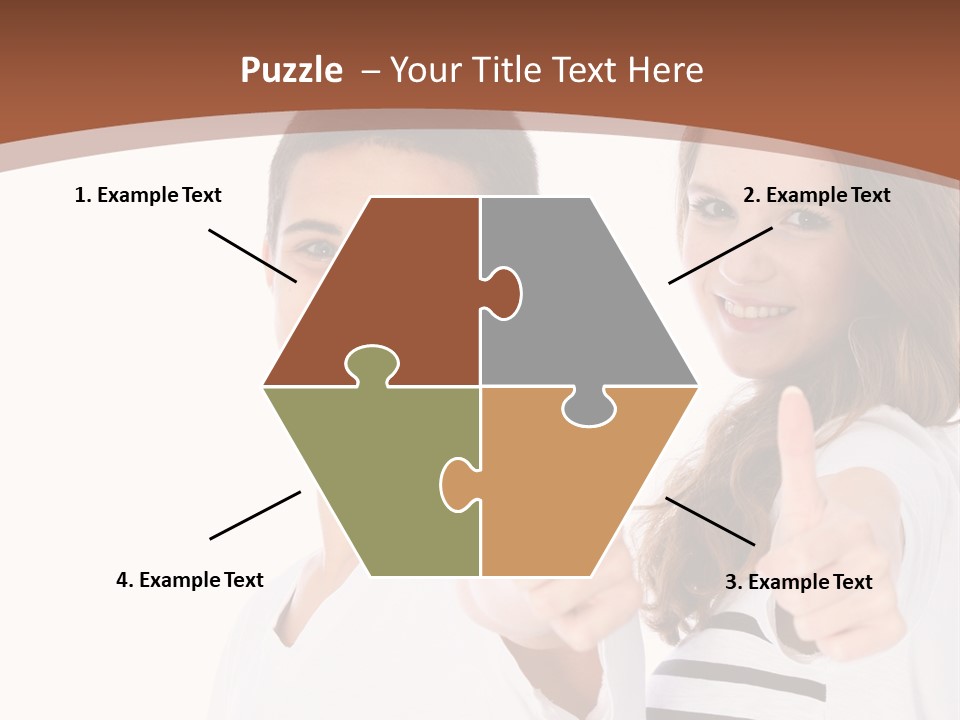 Okay Siblings Sister PowerPoint Template