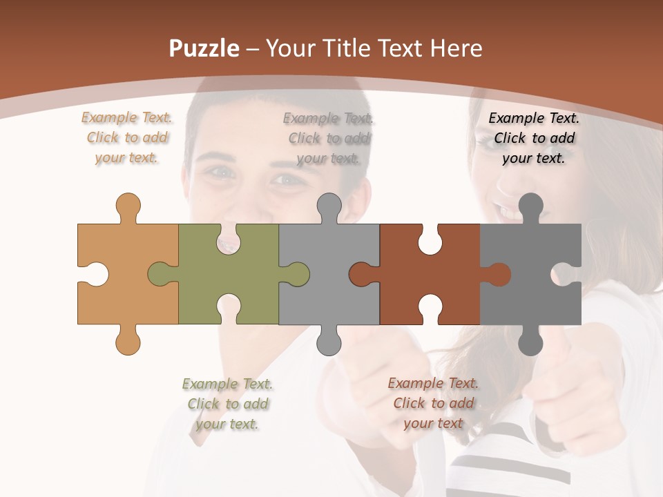 Okay Siblings Sister PowerPoint Template