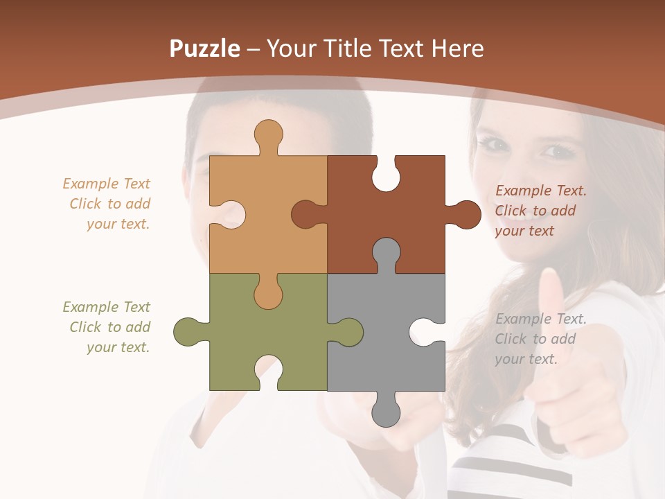 Okay Siblings Sister PowerPoint Template