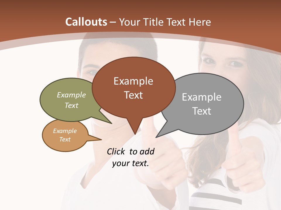 Okay Siblings Sister PowerPoint Template