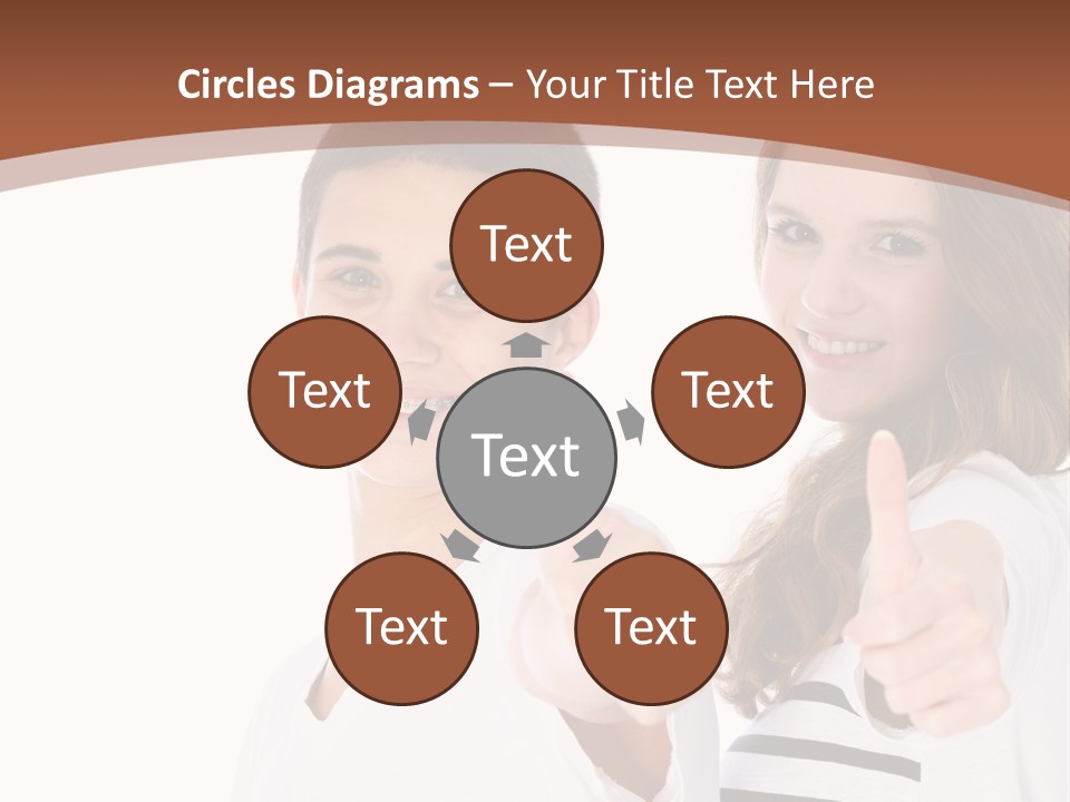 Okay Siblings Sister PowerPoint Template